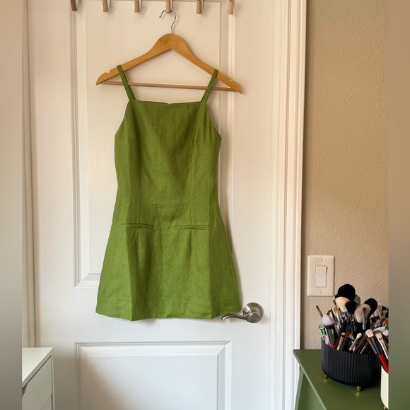 Reformation Olive Green Mini Dress - Picture 8 of 15